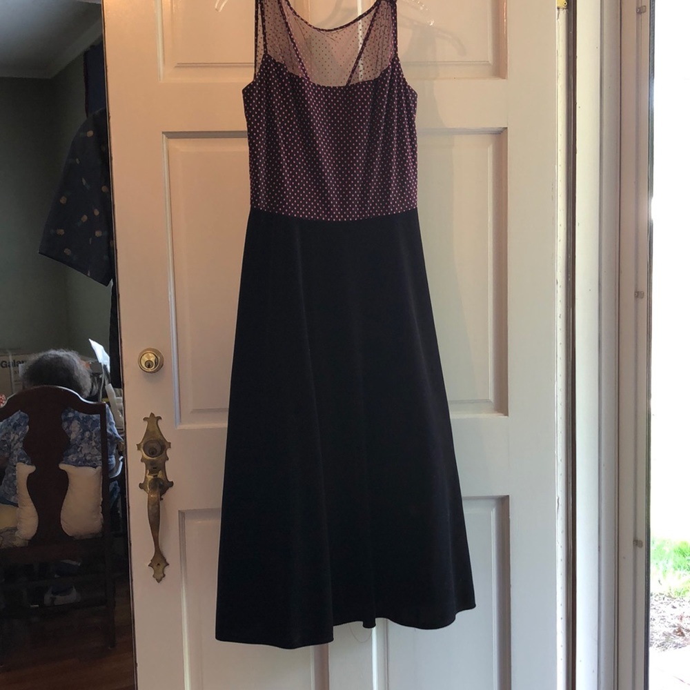 Black and pink dress